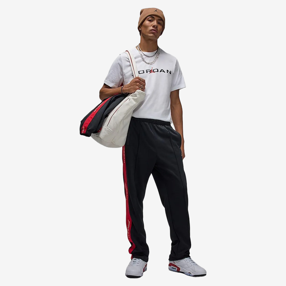 Essentials Tracksuit Pants, Black/Gym Red#110970