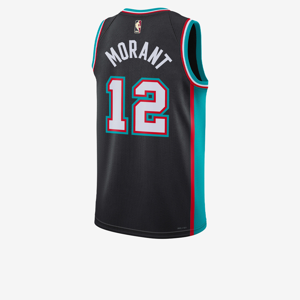 Memphis Grizzlies 2025/26 Hardwood Classics Dri-FIT NBA Swingman Jersey, Black/Morant Ja