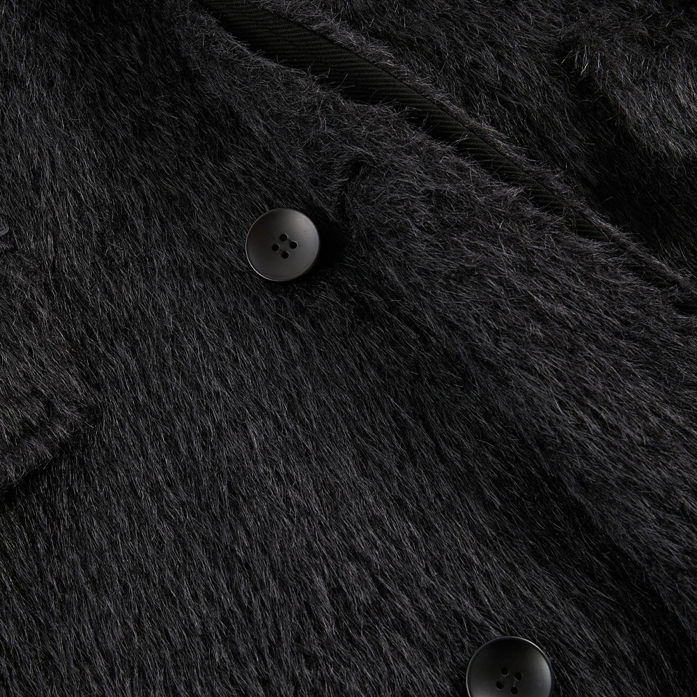 MAGNA Textured Coat, Black#115654