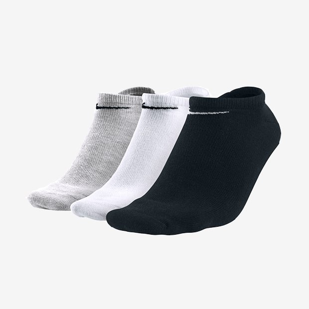Lightweight No-Show Socks 3Pr, Multi-Colour#25675