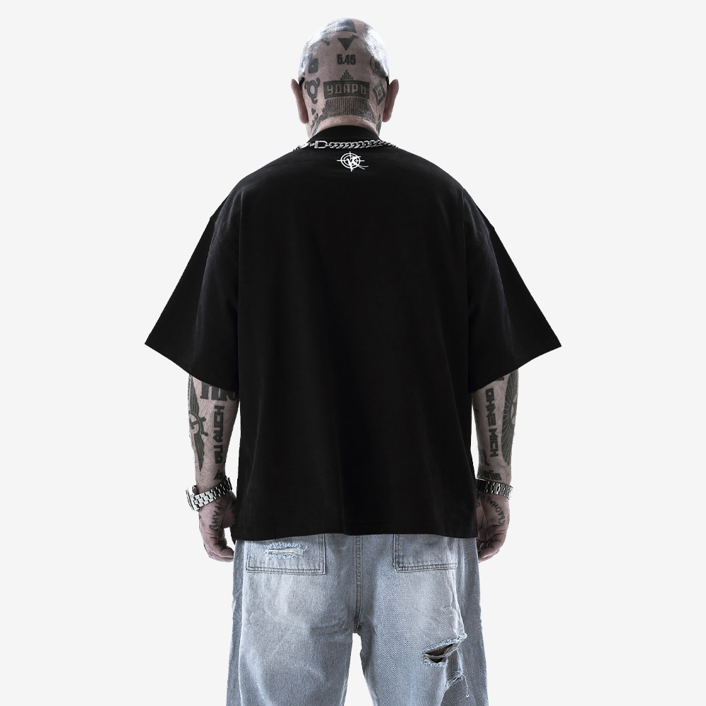 CRIMINAL BUSINESS Tee, Black/White#112968
