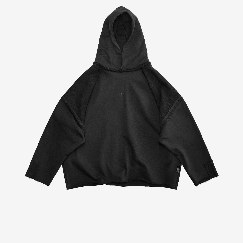 Leaf Hoodie, Black/Black