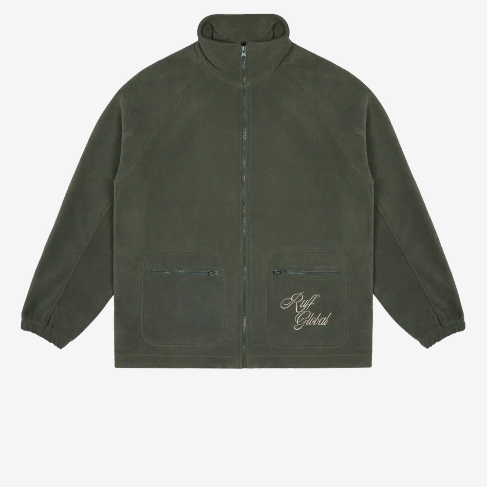 Fleece Jacket, Dark Olive#115855