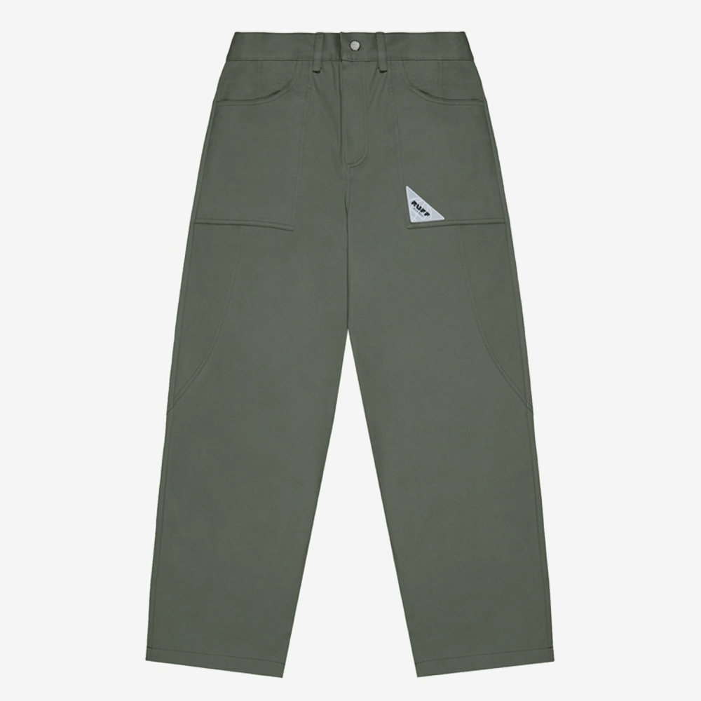 Trousers With Patch Pockets, Green#113261