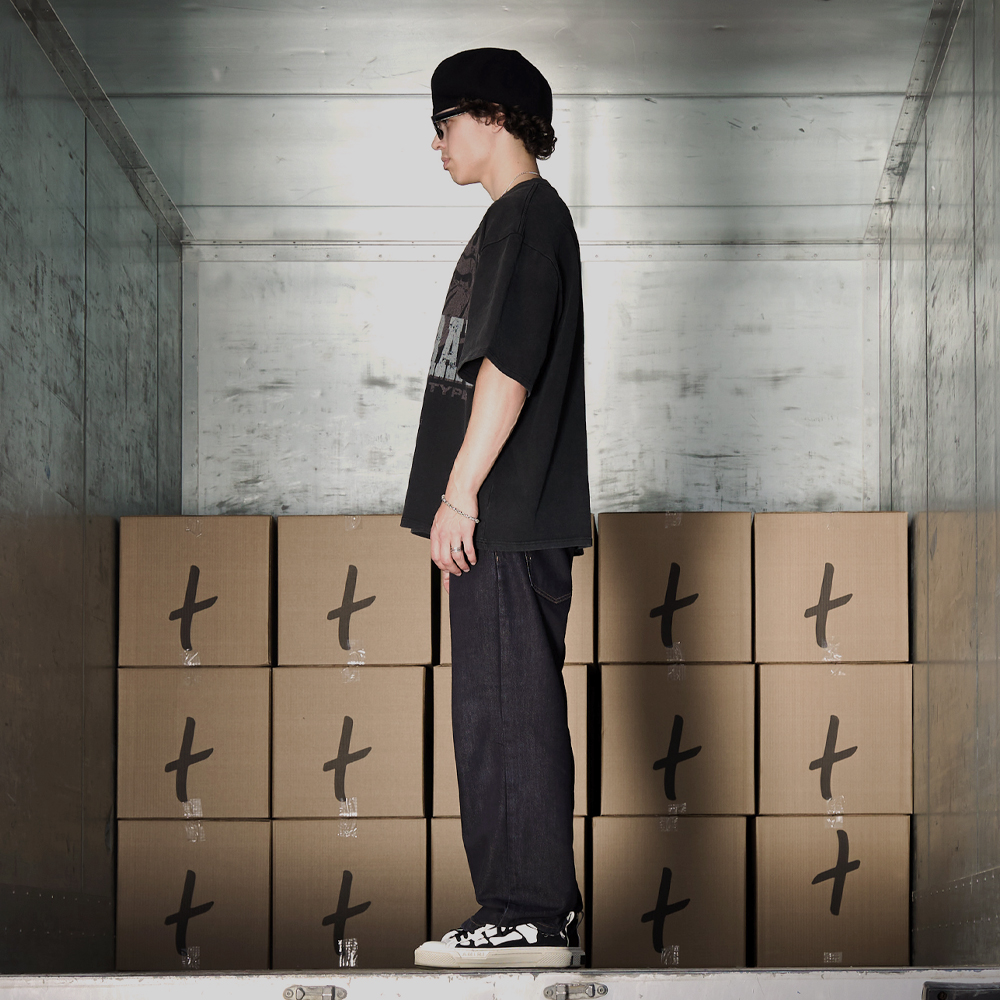 "Bulky" T-Shirt, Black#114579