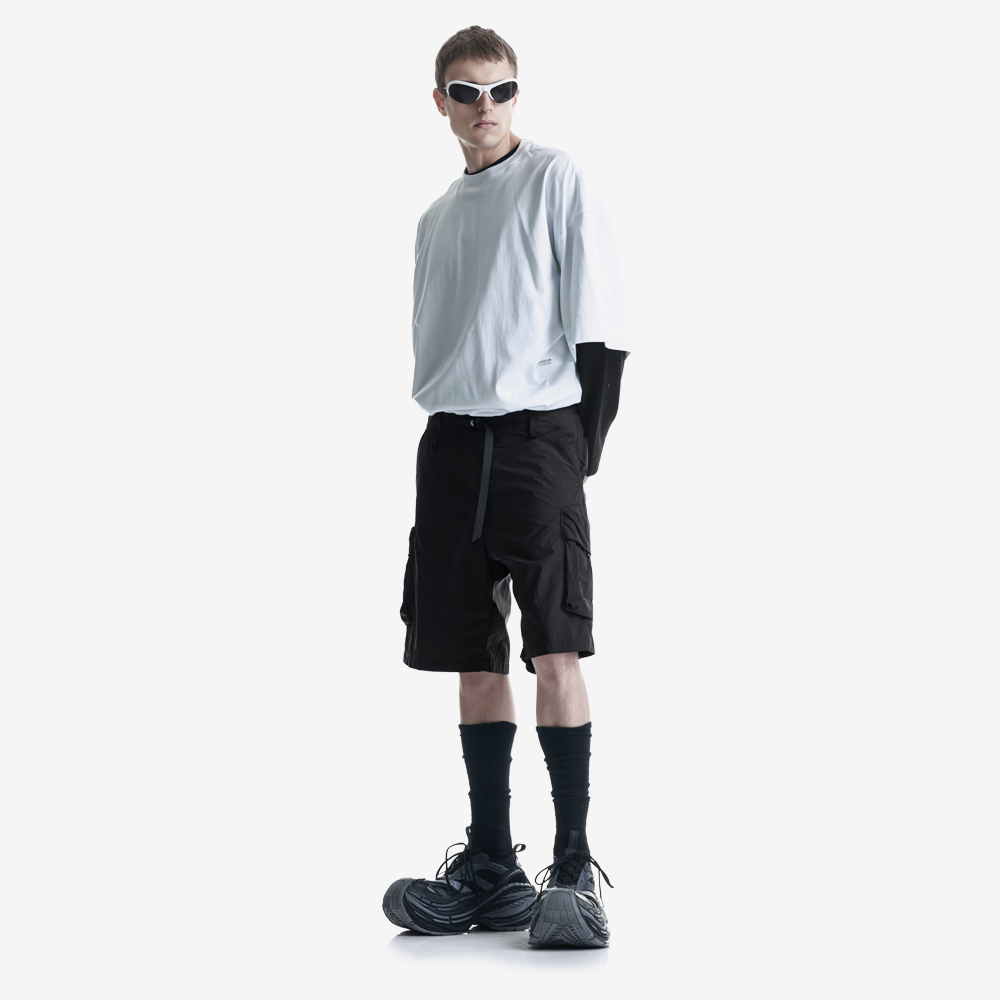 VANTH Lightweight Cargo Shorts, Black/Black#112587