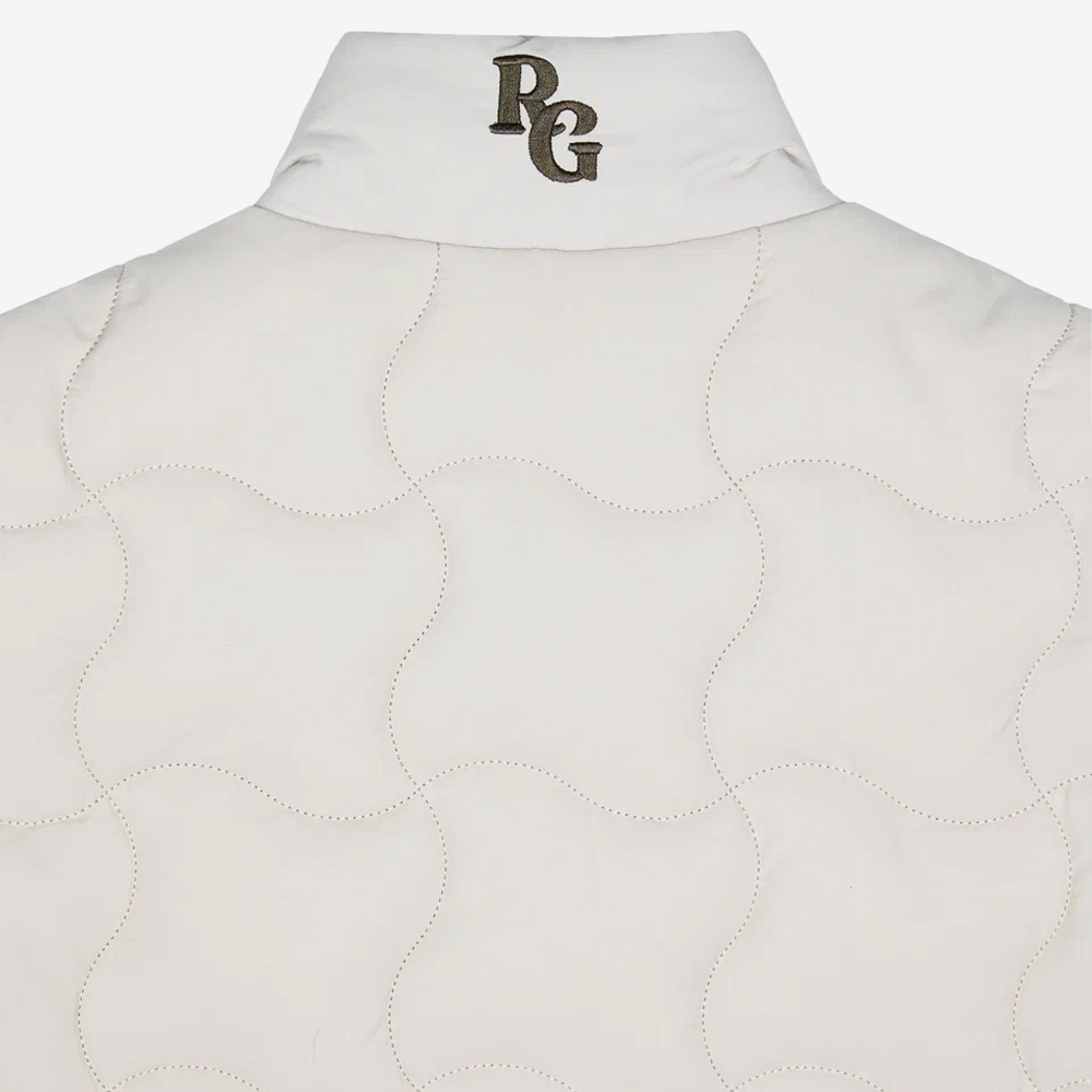 Quilted Vest, Beige#115851