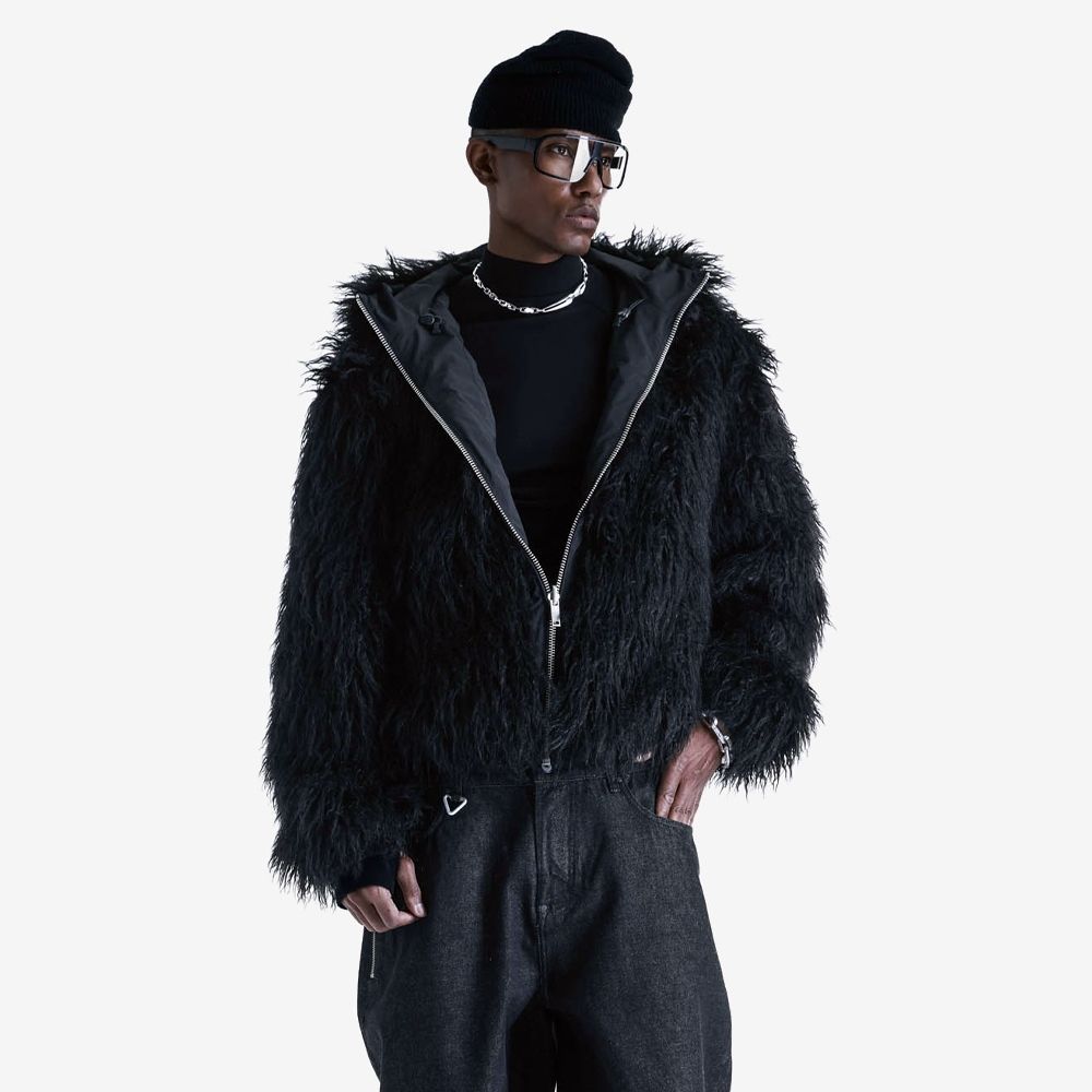 VOID Two‑Sided Bomber Jacket, Black#115684