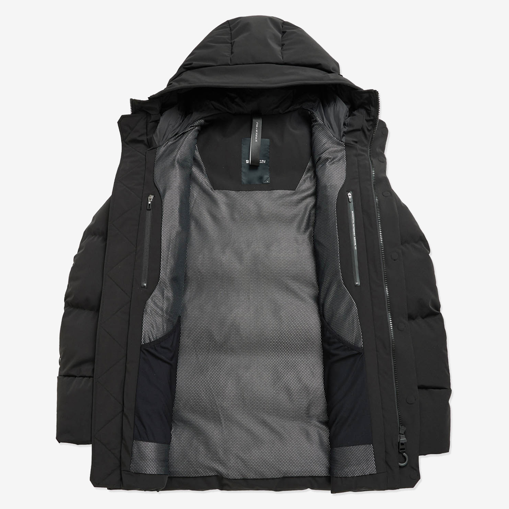 CASSINI Quilted Parka, Black#115708