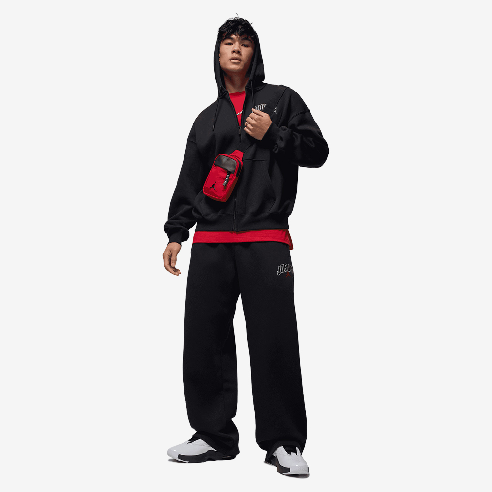 Brooklyn Oversized Graphic Pants, Black#115243