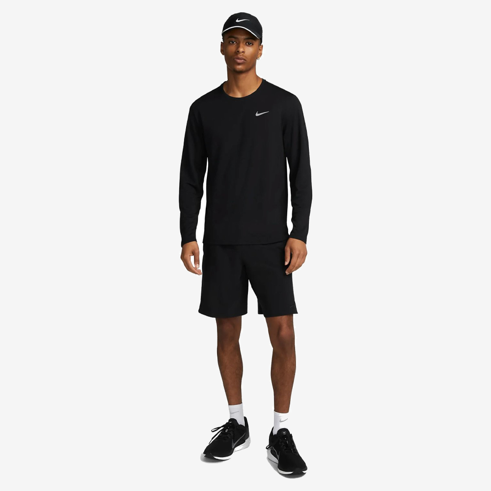Miler Dri-FIT UV Long-Sleeve Running Top, Black#112184