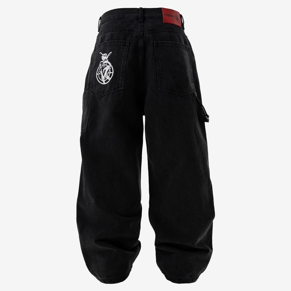 BONES Jeans, Black/White/Red#113071