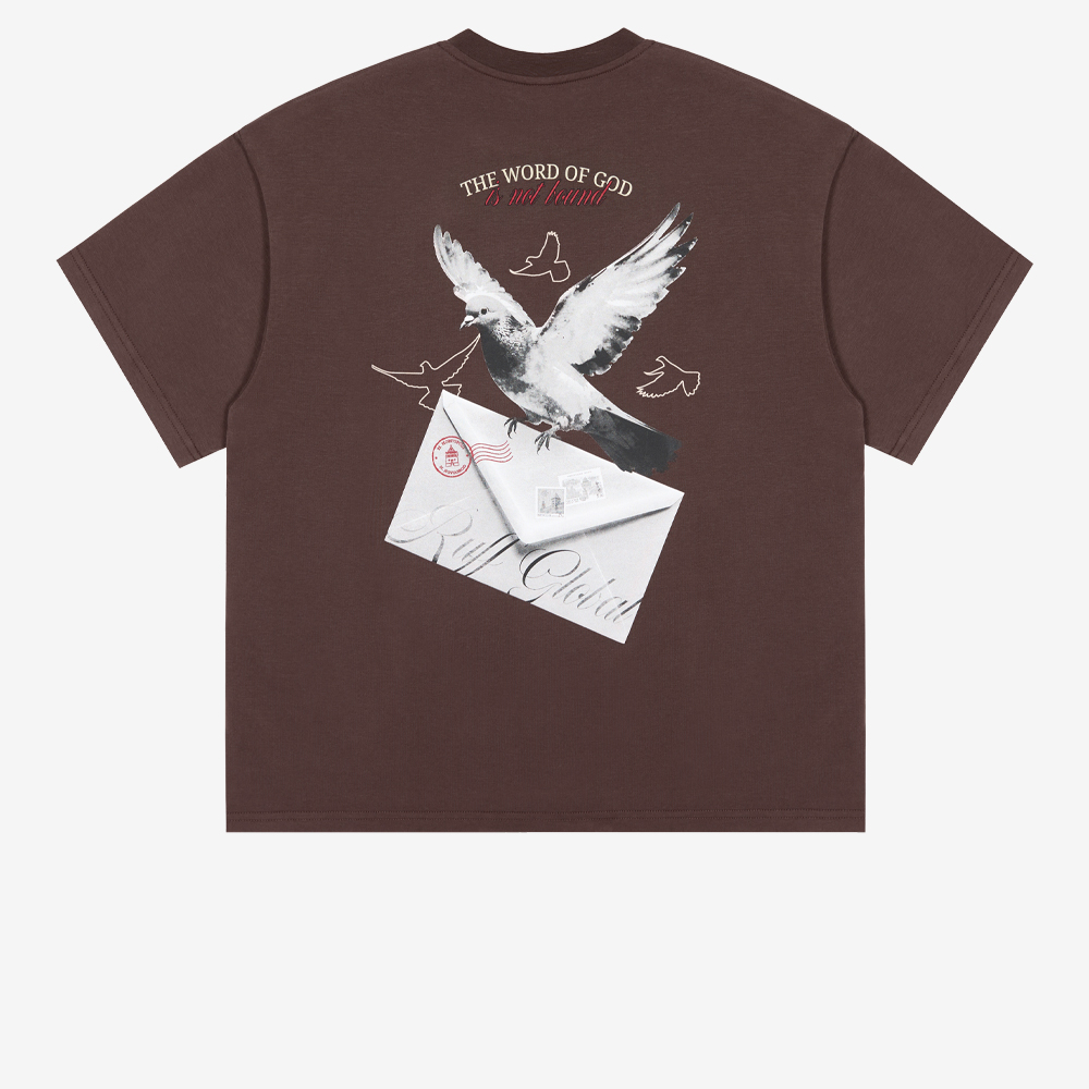 Message Service T-Shirt, Brown
