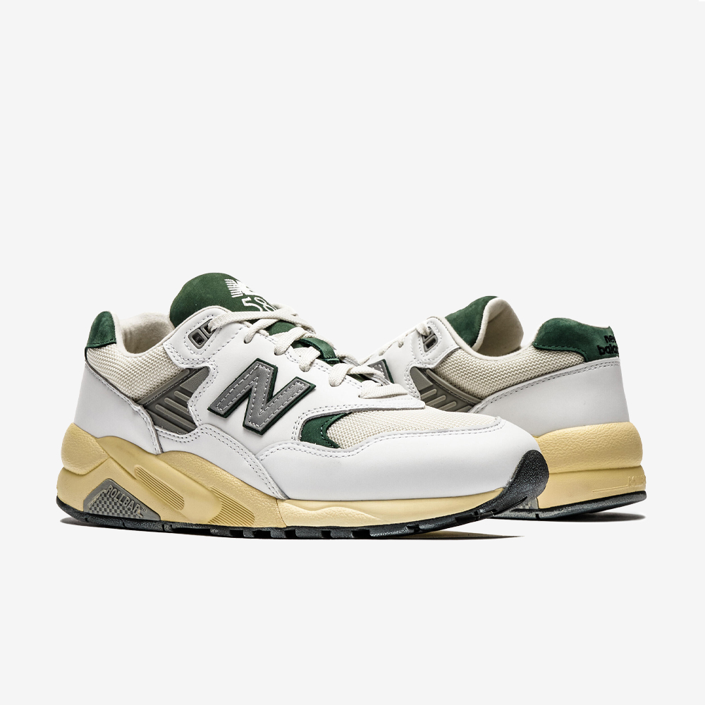 580, White/Nightwatch Green#110734