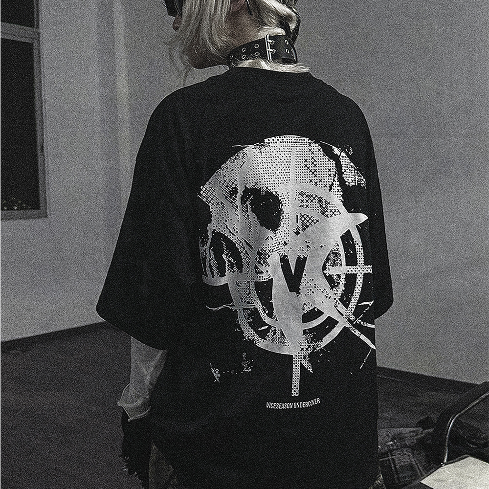 FATALE Tee, Black/White#113064