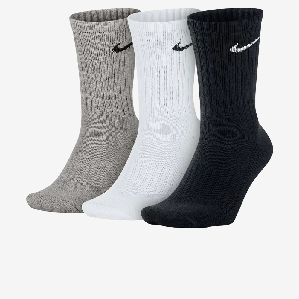 Cushion Crew Training Socks 3Pr, Multi-Colour#112234