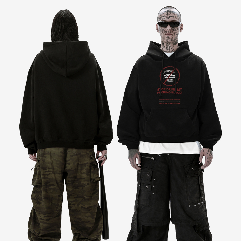 ANTIBITE Hoodie, Black/Red
