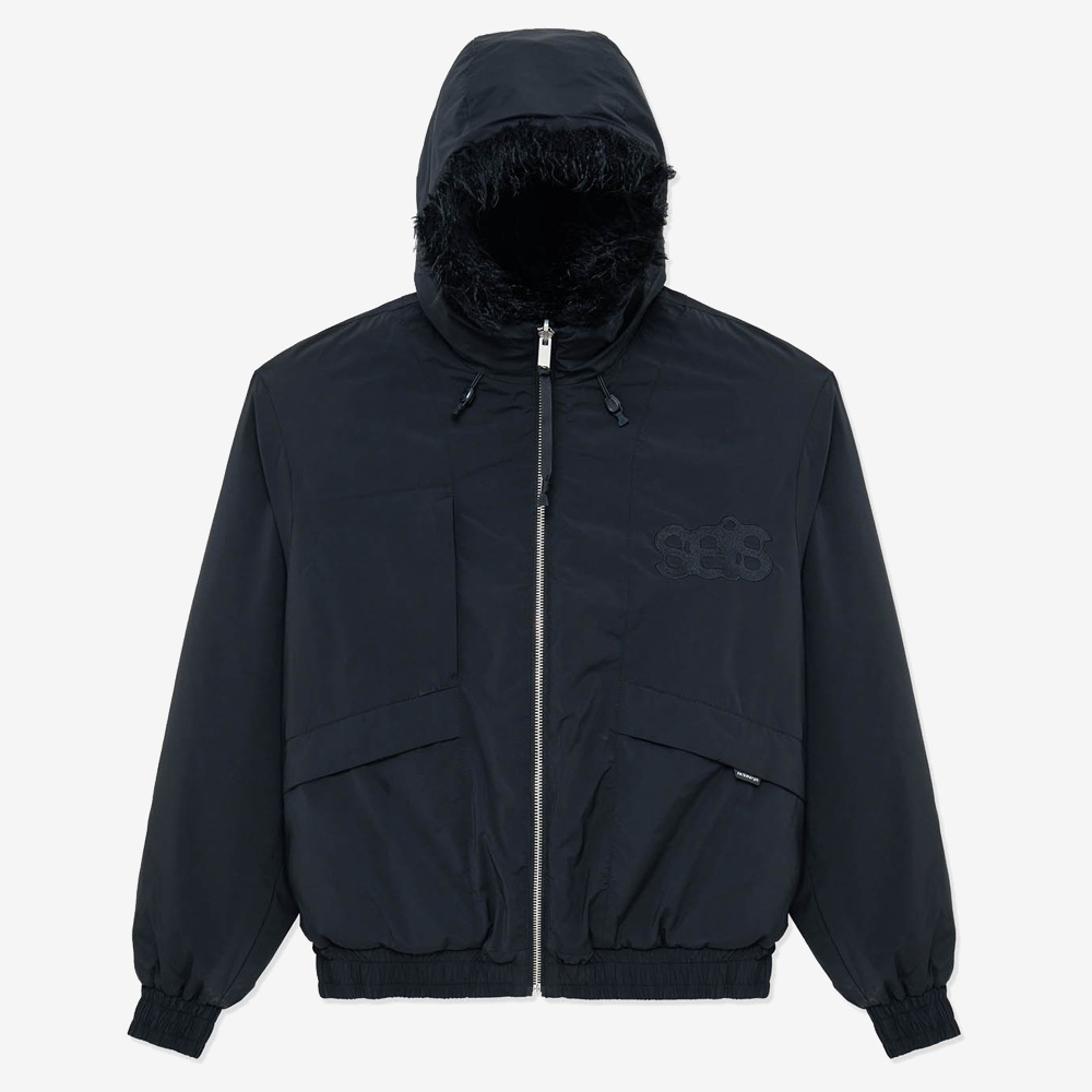 VOID Two‑Sided Bomber Jacket, Black#115692