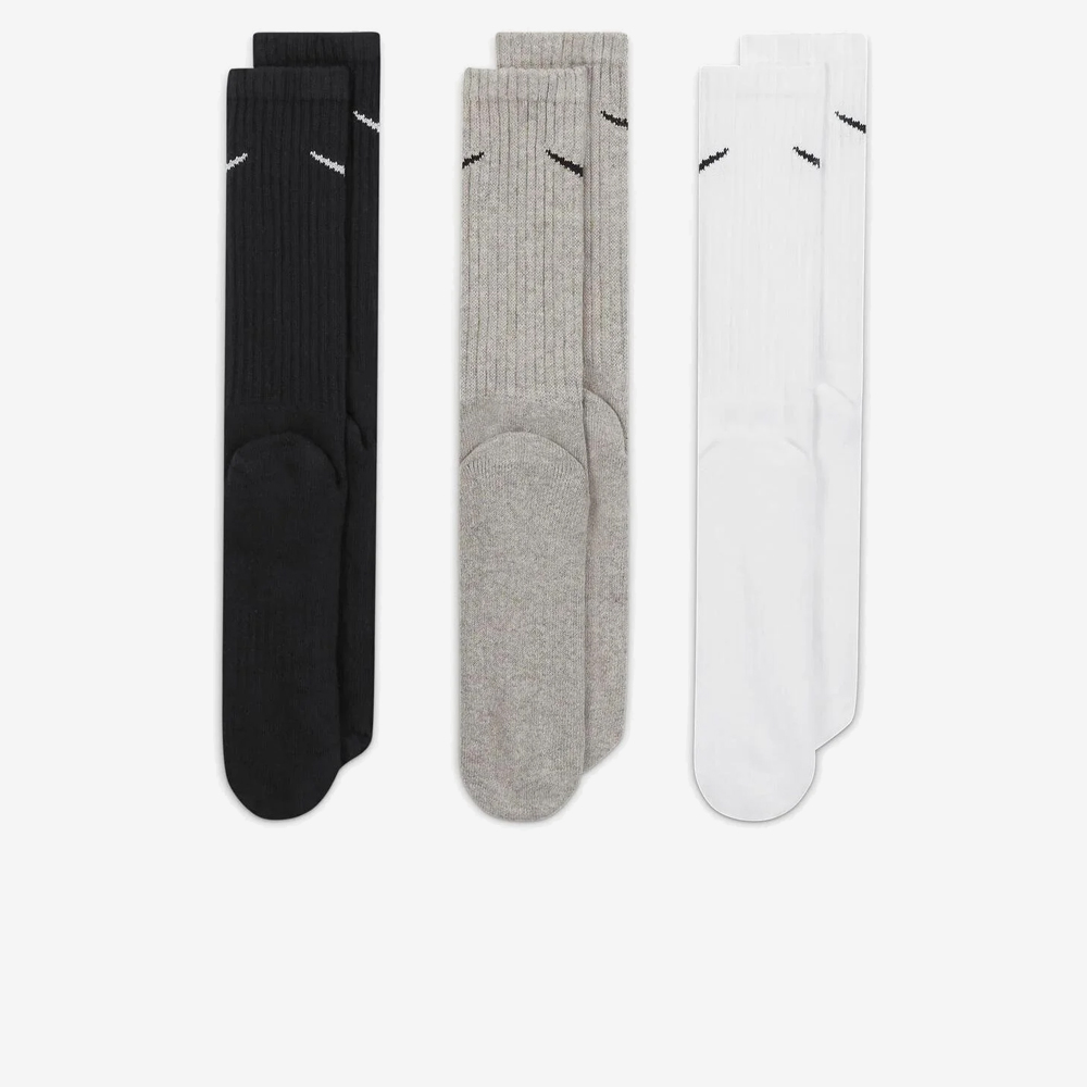 Cushion Crew Training Socks 3Pr, Multi-Colour#112236
