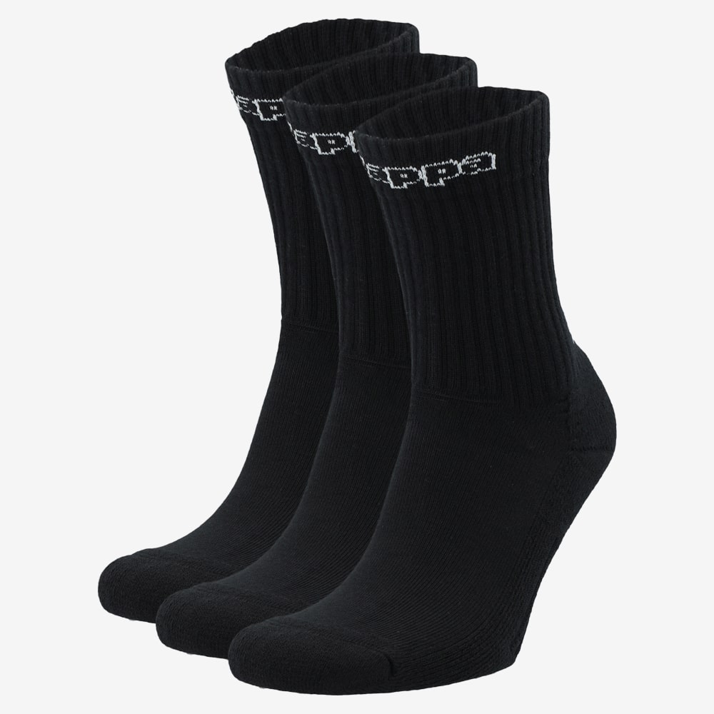 Eleno Socks 3Pr, Black/White#97206
