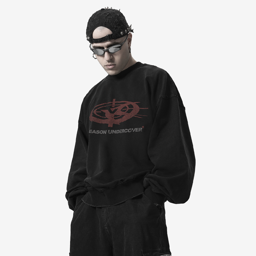 ORBIT Sweatshirt, Black/Red#112973