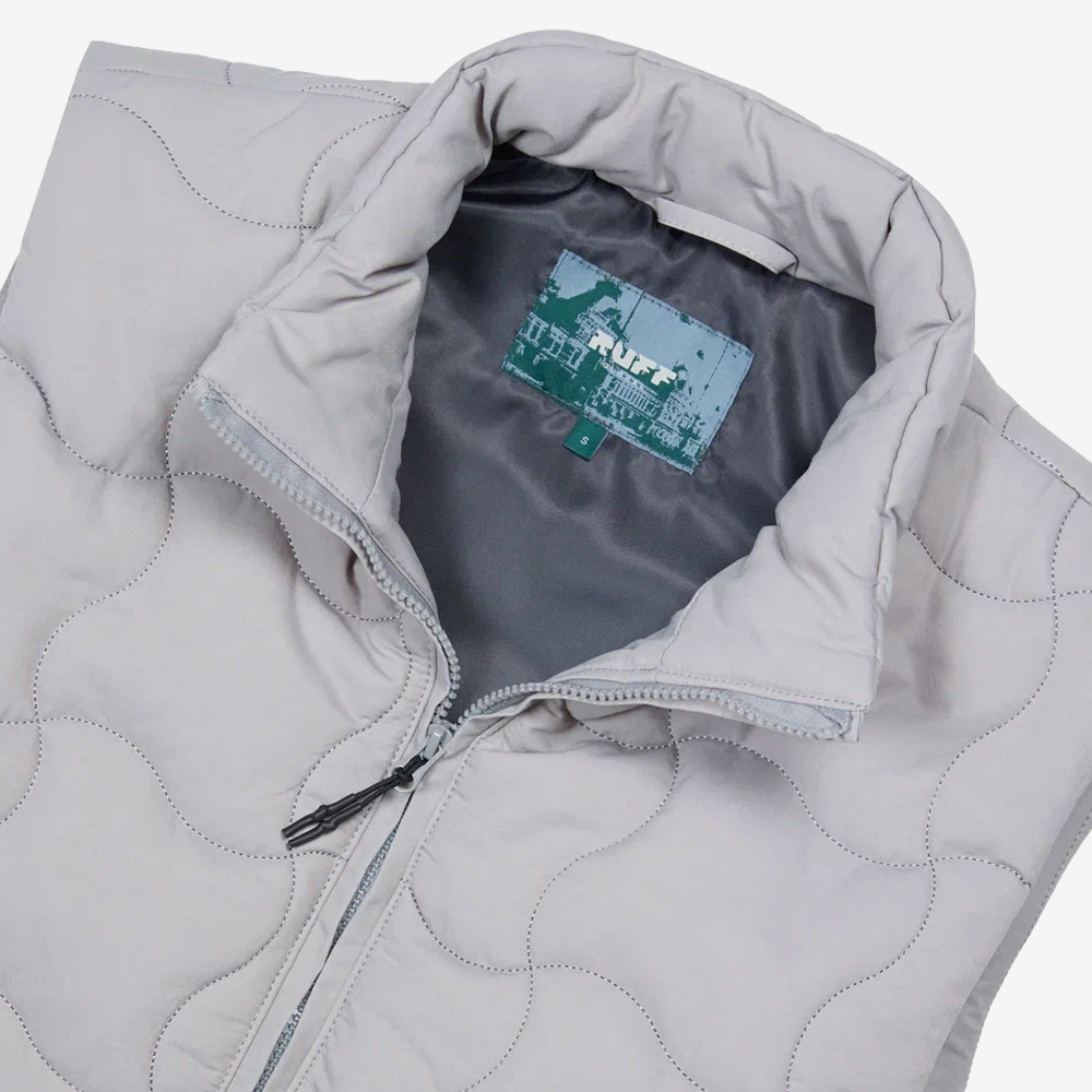 Quilted Vest, Grey#115839
