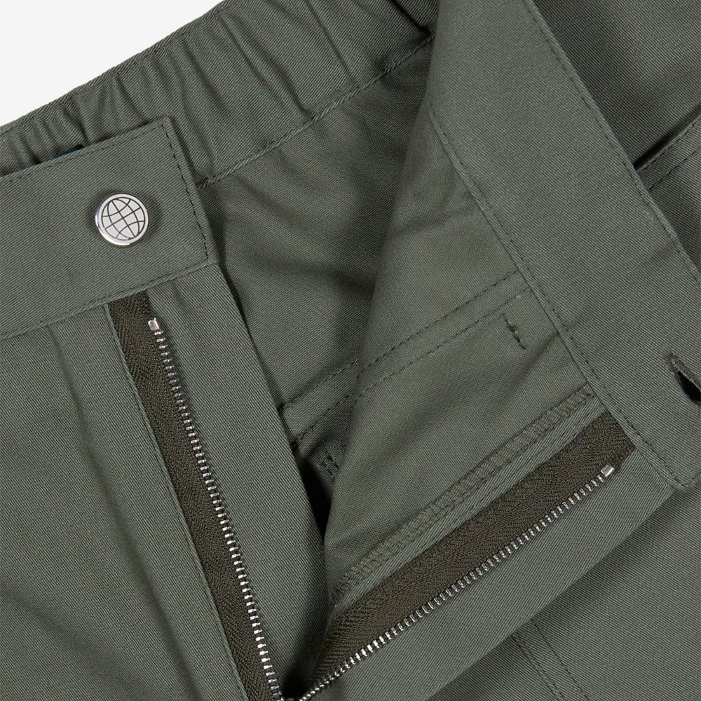 Trousers With Patch Pockets, Green#113265