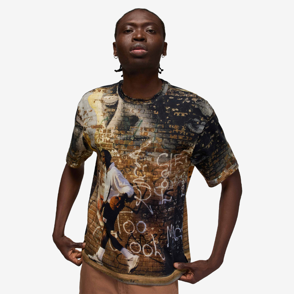 AJ 85 Graphic T-Shirt, Off Noir/Sail#113964