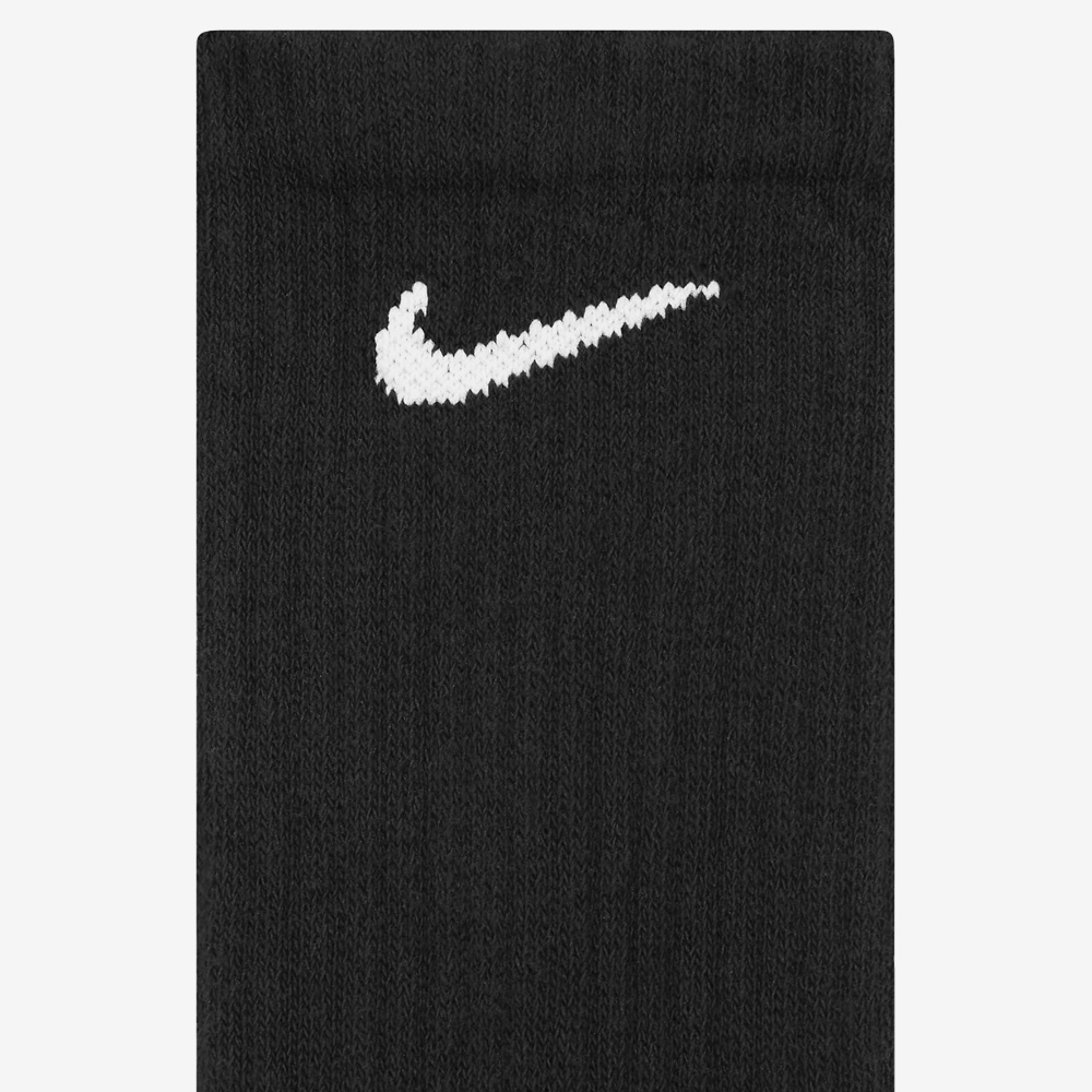 Everyday Cushioned Training Crew Dri-FIT Socks 6Pr, Black/White#103474