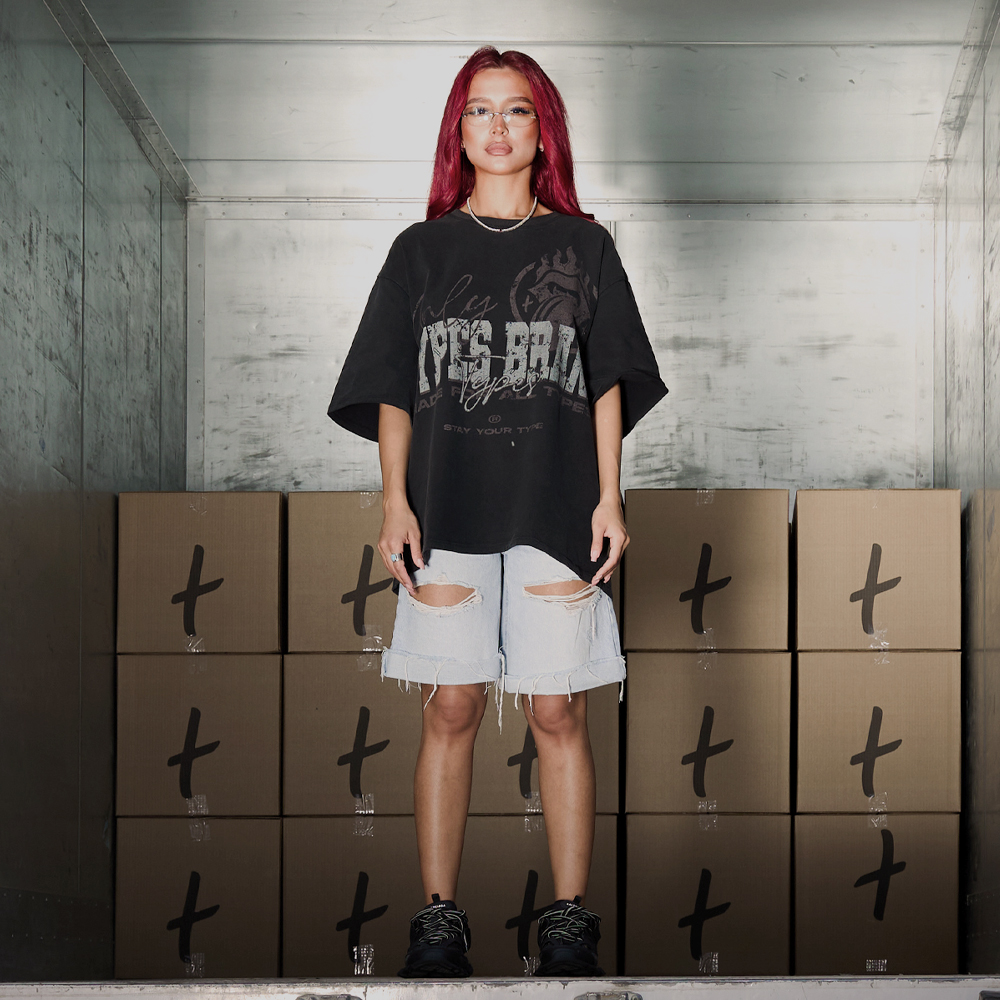 "Bulky" T-Shirt, Black#114580