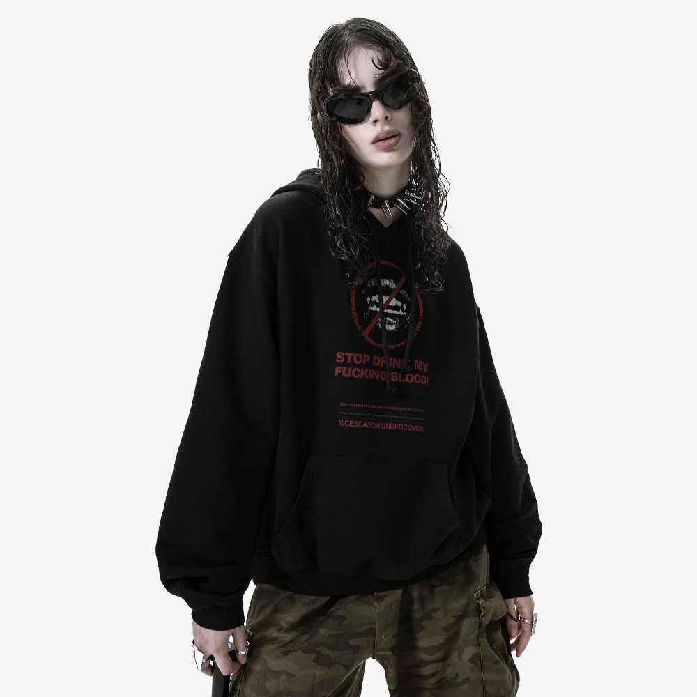 ANTIBITE Hoodie, Black/Red#113051