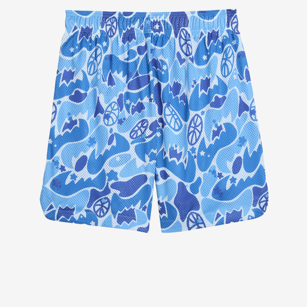 Jaws Camo AOP Reversible Shorts, Camo Blue#111095