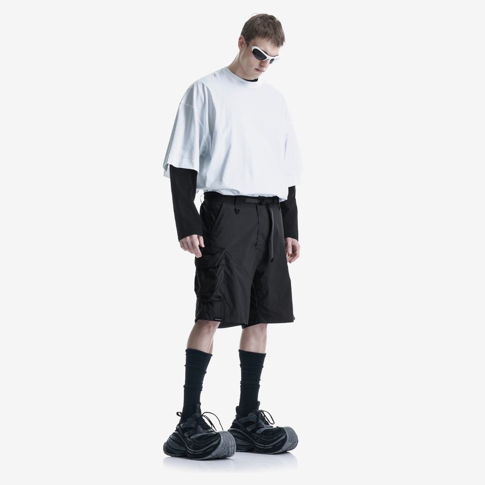 VANTH Lightweight Cargo Shorts, Black/Black#112586