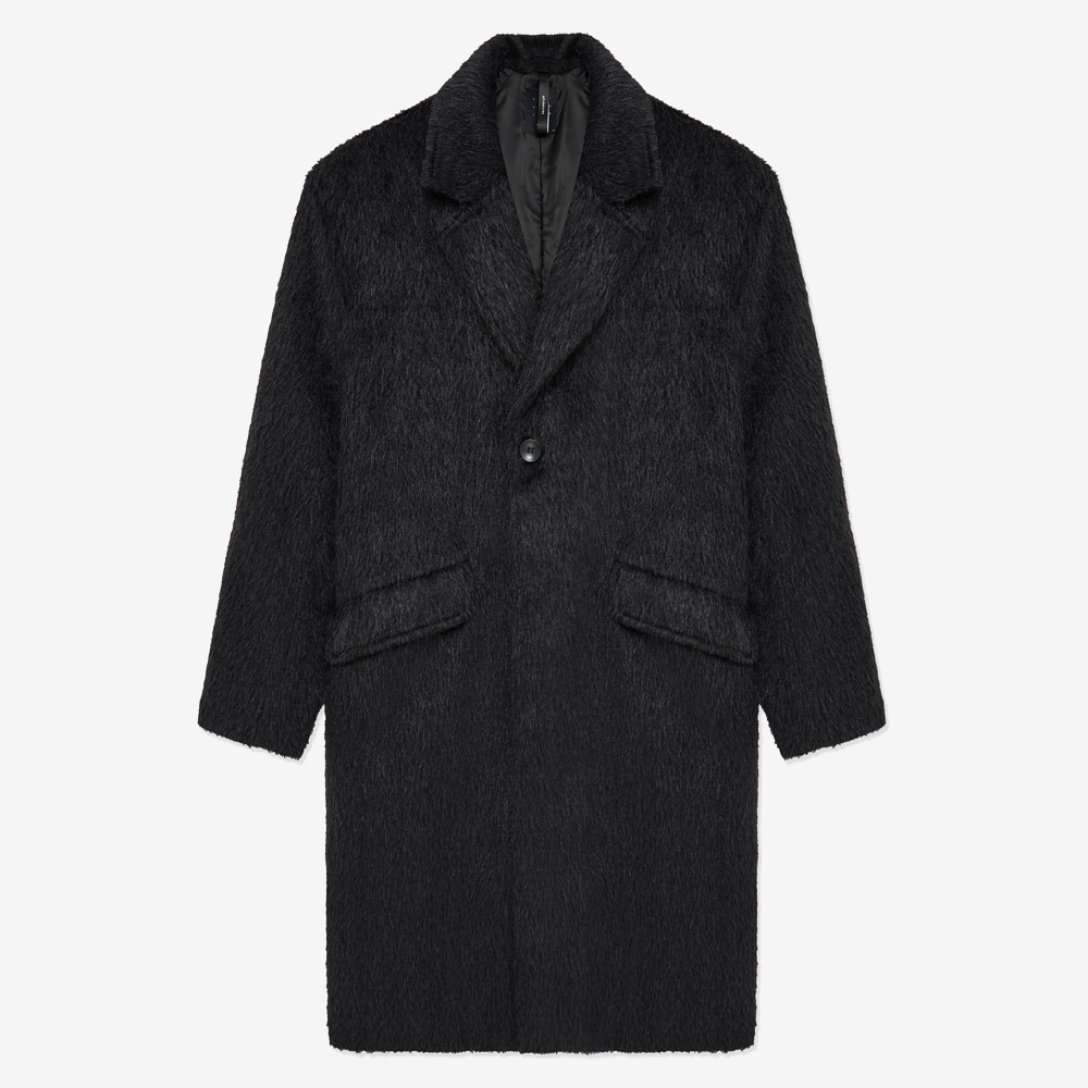 MAGNA Textured Coat, Black#115648
