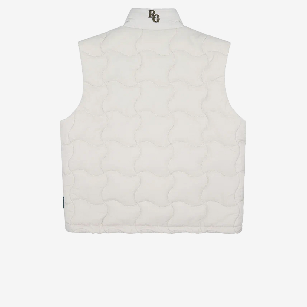 Quilted Vest, Beige