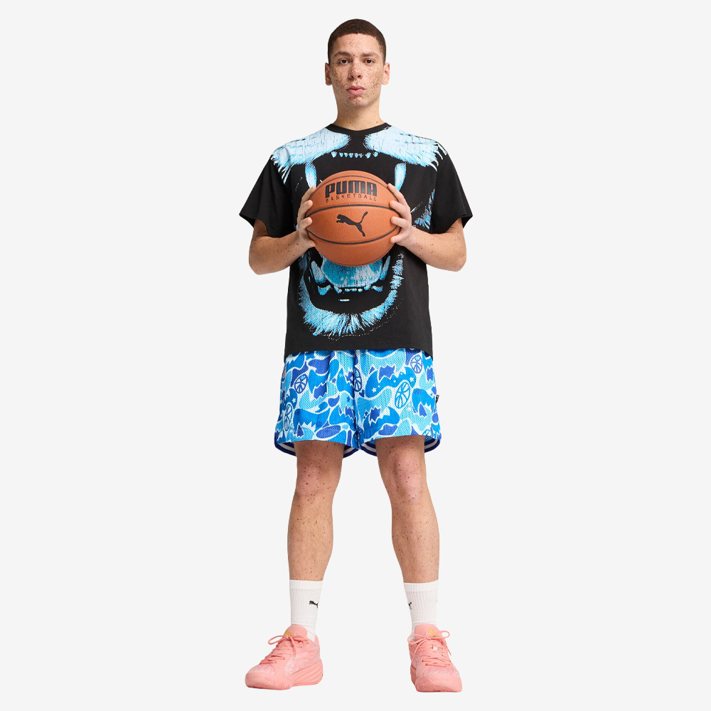 Jaws Camo AOP Reversible Shorts, Camo Blue#111091