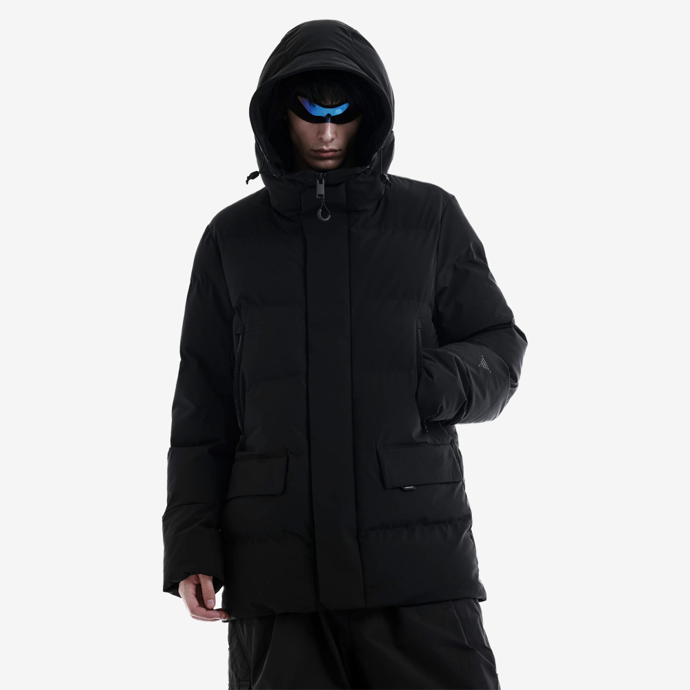 CASSINI Quilted Parka, Black#115702