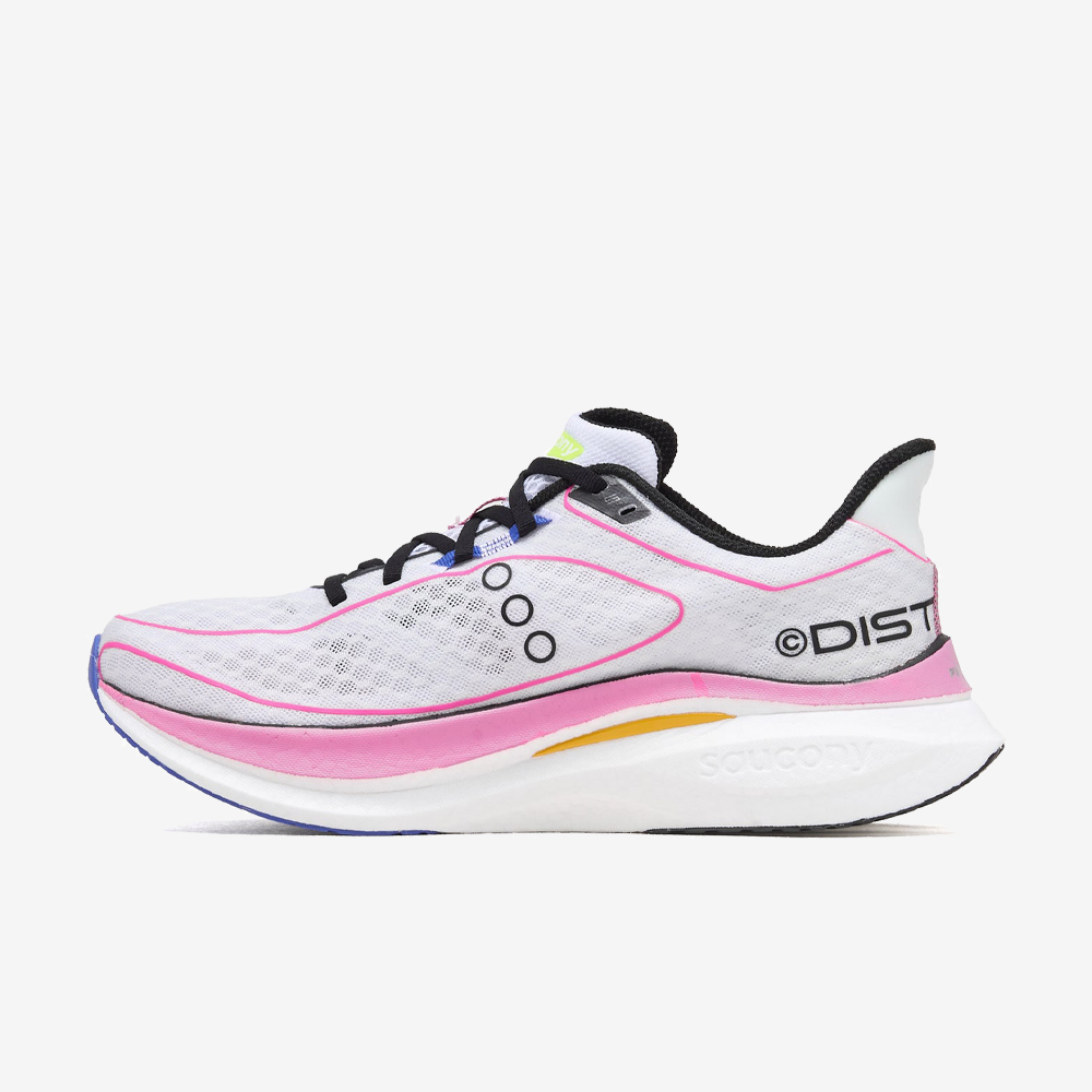 DISTANCE x Saucony Endorphin Speed 5, White/Pink#112549