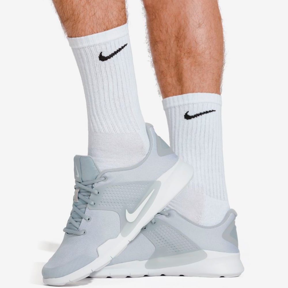 Everyday Cushioned Training Crew Dri-FIT Socks 6Pr, White/Black#67791