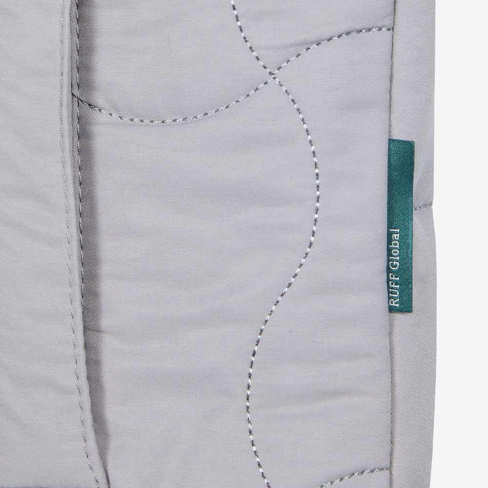 Quilted Vest, Grey#115842