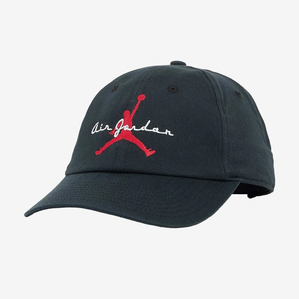 Club Cap Unstructured Adjustable Hat, Black/White/University Red#111687