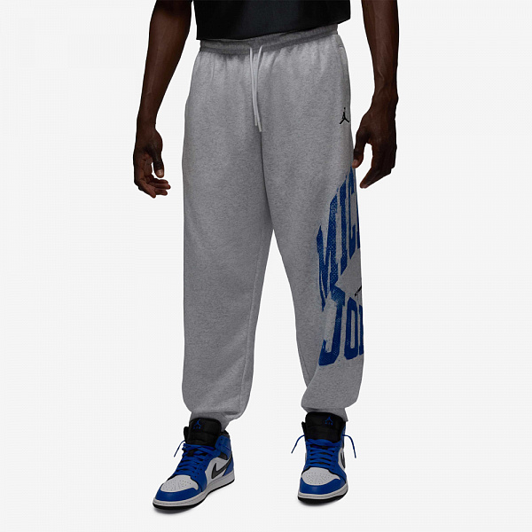 Brooklyn Collegiate Fleece Pants, Birch Heather/Black