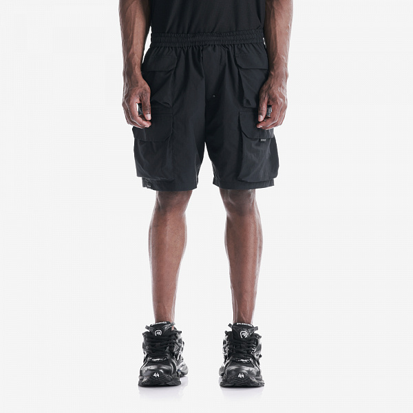 OZMA Utility Shorts, Black