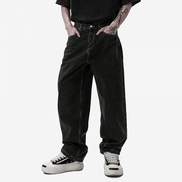 24/7 RULES Jeans, Black/Grey/Red
