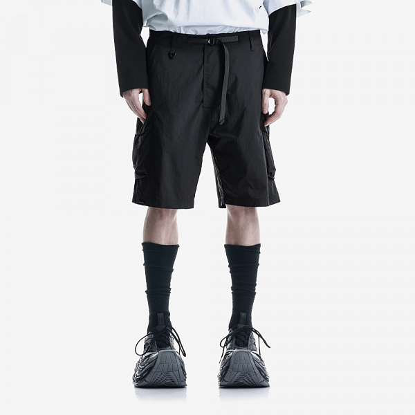 VANTH Lightweight Cargo Shorts, Black/Black