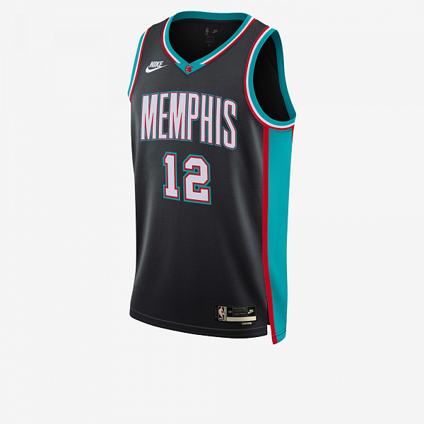 Memphis Grizzlies 2025/26 Hardwood Classics Dri-FIT NBA Swingman Jersey, Black/Morant Ja