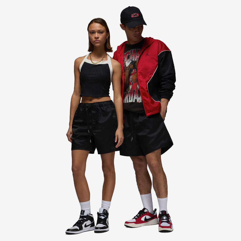 Essentials Statement Woven Shorts, Black#110923