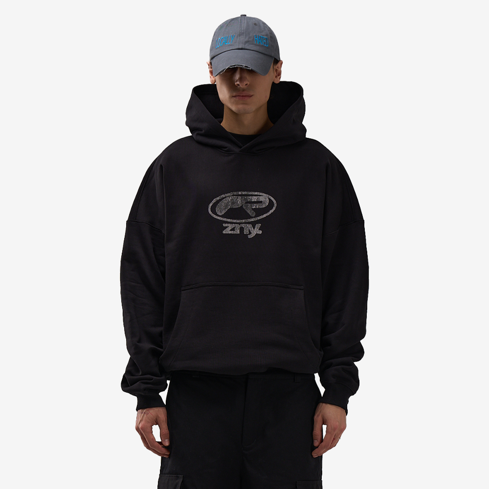 Point Logo Hoodie, Black