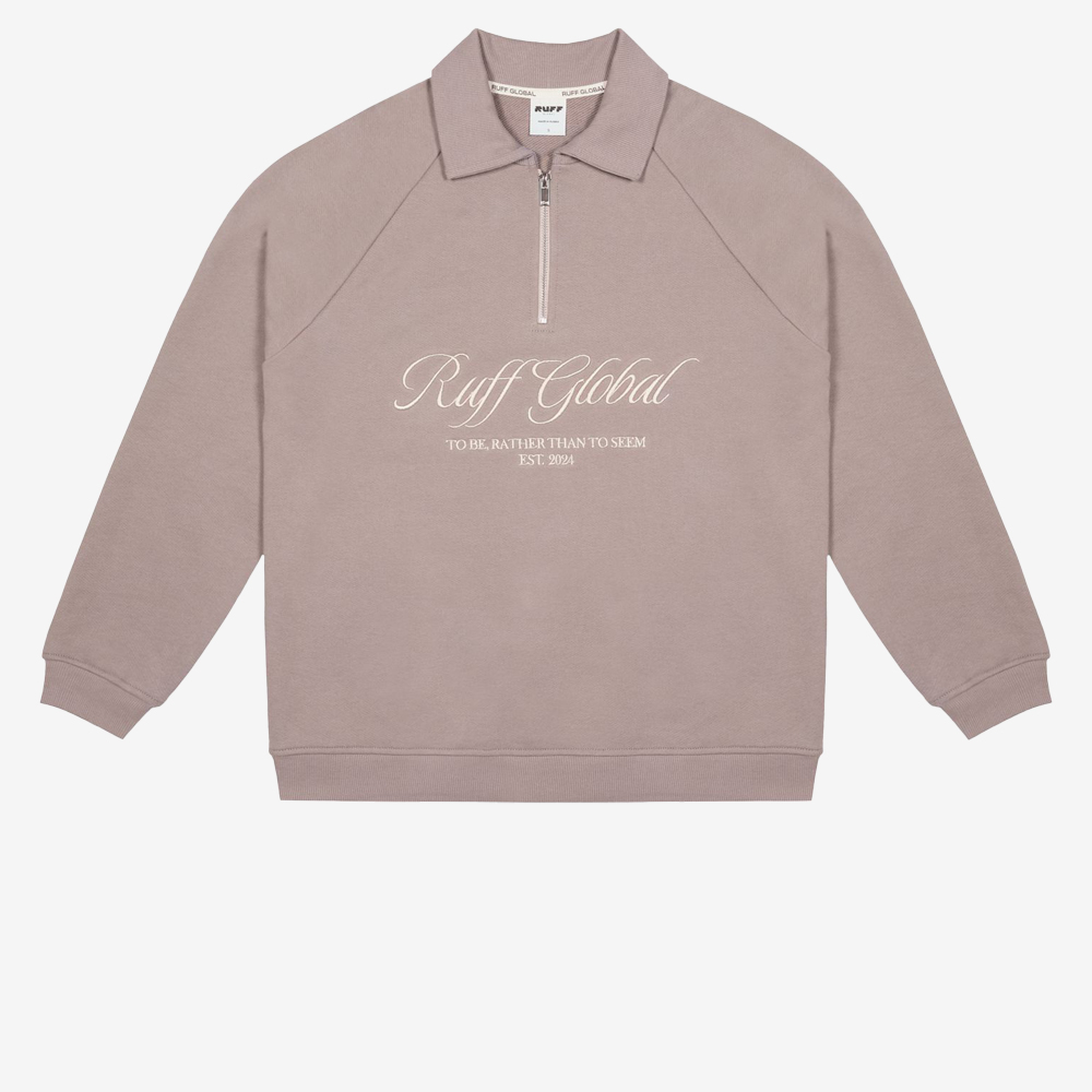 Basic Logo Sport Half-Zip Sweatshirt, Camel#109492
