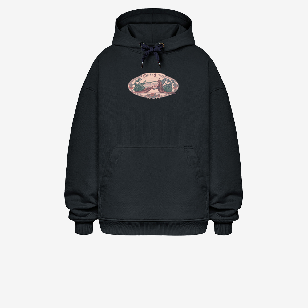 Snail Clash Hoodie, Navy#114967